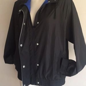 Men’s black jacket Windbreaker NWT hoodie